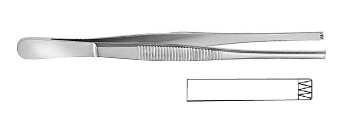 STANDARD Пінцет хірургічний; прямий; 3x4 зубчики; 14,5см; ширина бранш 4,3+/-0,2. Tontarra Medizintechnik GmbH